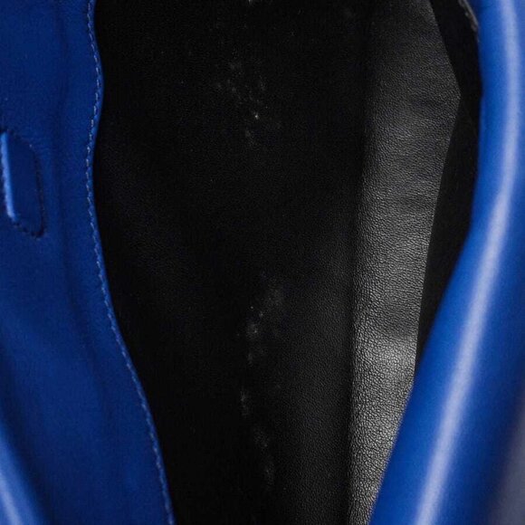 Givenchy Blue Leather Shark Medium Clutch Bag - Picture 10 of 12